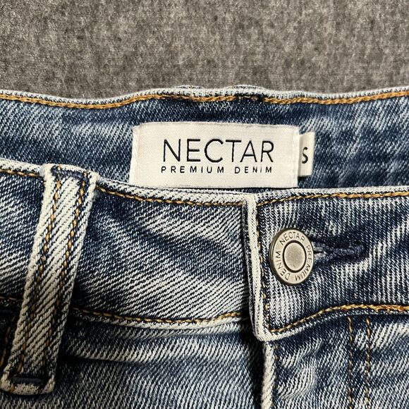 Nectar Premium Denim Jean Shorts, Women’s Size Small, Distressed, 5 Pocket - Picture 2 of 6